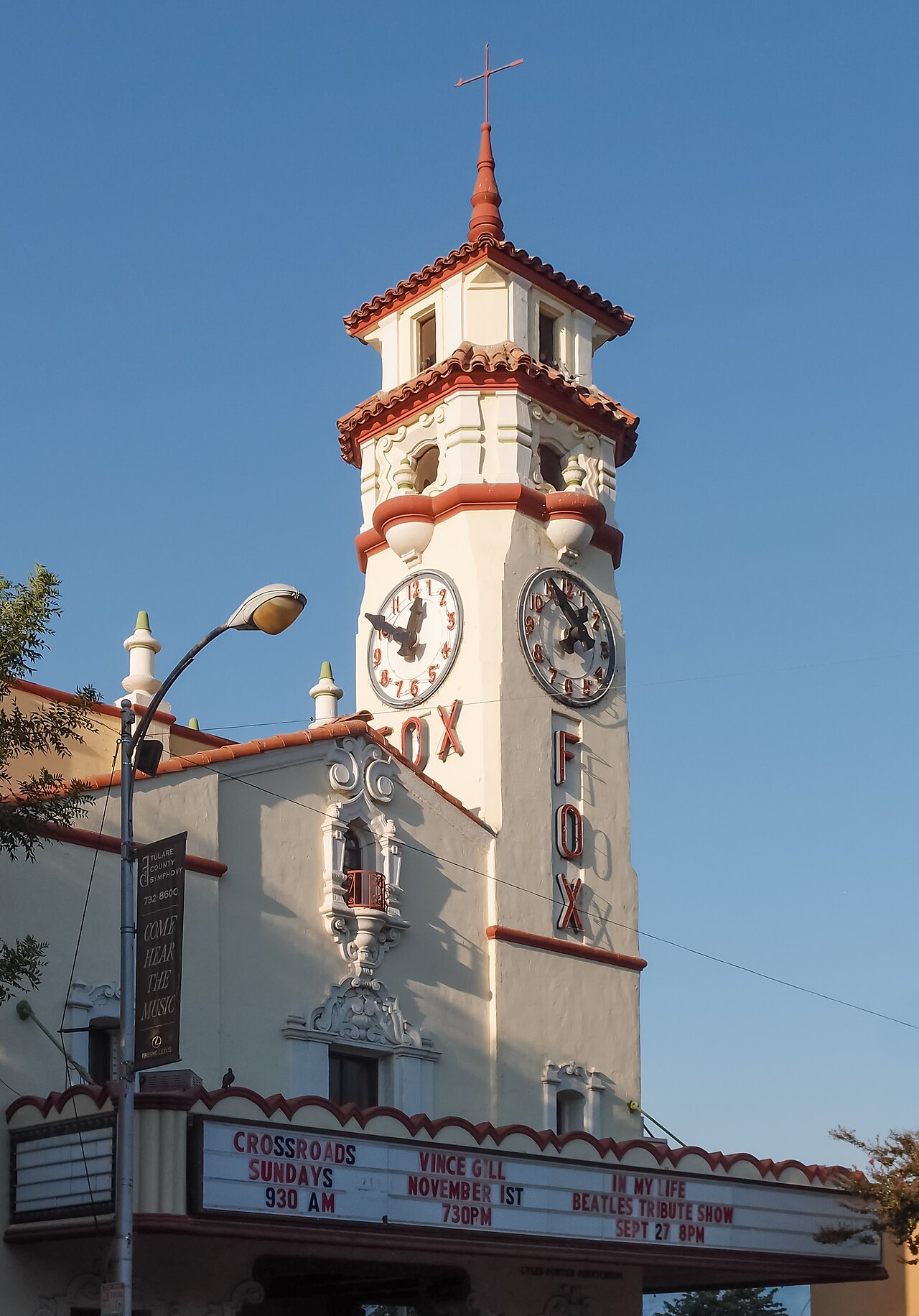 Fox Theatre in downtown Visalia, California
